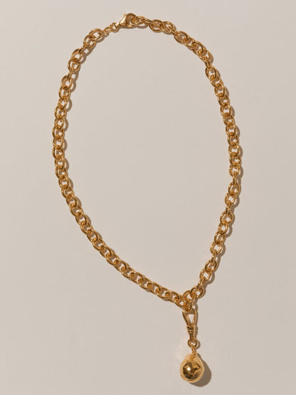 THE MOLTEN BAROQUE NECKLACE - 24K GOLD VERMEIL